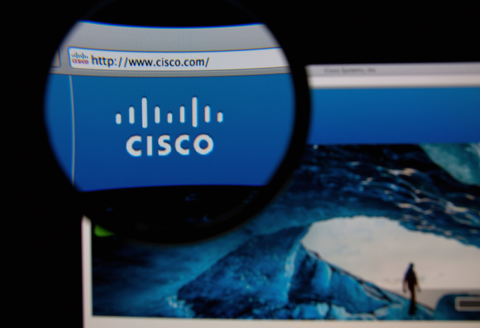 Cisco logo in browser.